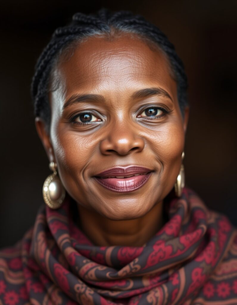 Head-shot of an African lady, who testifies of the benefits she has gotten from BIDEC Inc initiatives. - Testimonial