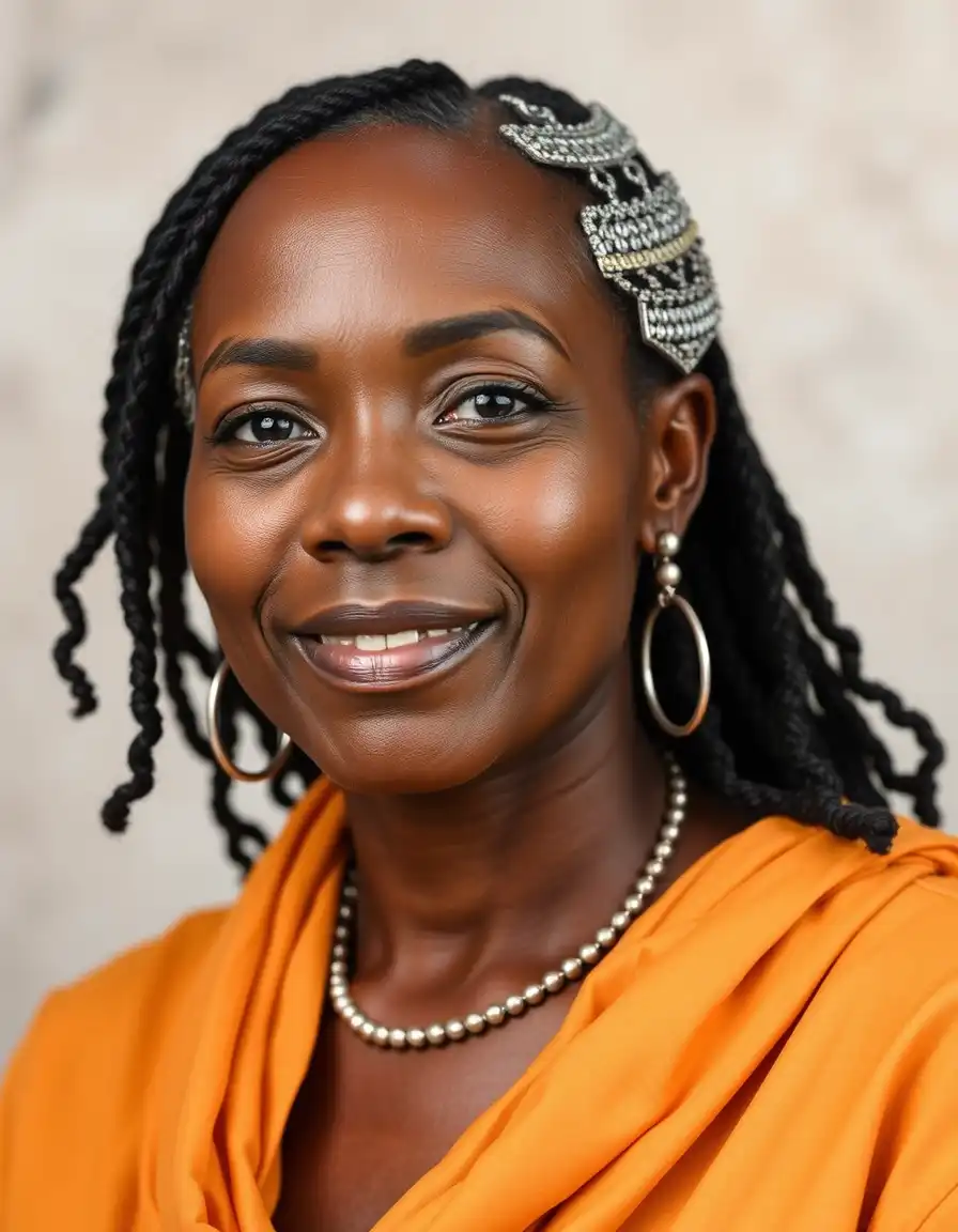 Head-shot of an African lady, who testifies of the benefits she has gotten from BIDEC Inc initiatives. - Testimonial